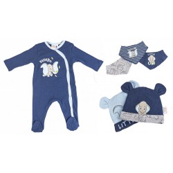 Disney Dumbo baby romper + hat and bib 6-piece set 86/92 cm