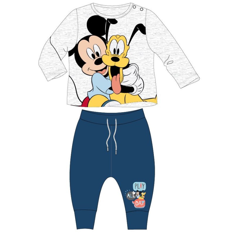 Ensemble T-shirt + pantalon bébé Disney Mickey 68-92 cm