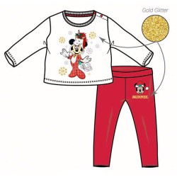 Ensemble T-shirt + pantalon pour bébé Disney Minnie Unicorn Christmas 3-24 mois