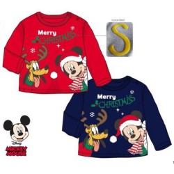 T-shirt de Noël Disney Mickey pour bébé, haut 6-24 mois