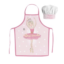 Ballet Dance Ballerina children's apron 2-piece set