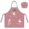 Ballet Ballerina kids apron 2-piece set