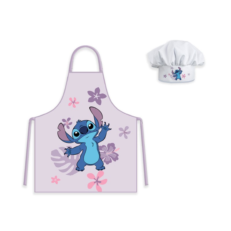 Disney Lilo and Stitch Hibiscus children's apron 2-piece set