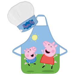 Ensemble de tabliers amusants Peppa Pig pour enfants, 2 pièces