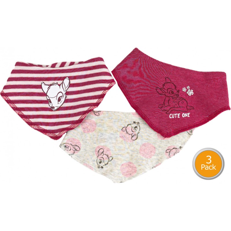 Bavoirs pour bébé Disney Bambi 3 pièces.