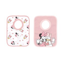 Ensemble de 2 bavoirs pour bébé Disney Minnie