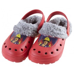 Fireman Sam children's winter clog slippers 25-28