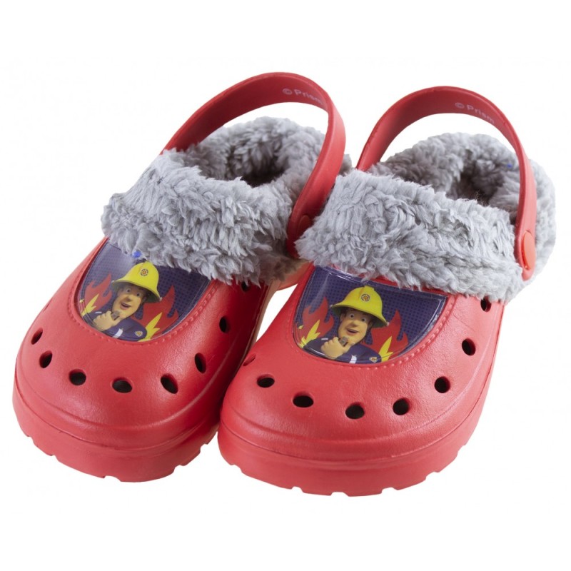 Fireman Sam children's winter clog slippers 25-28