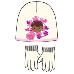 Doc McStuffins Hug Disney Doc McStuffins kids hat + gloves set 54 cm