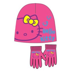 Ensemble bonnet et gants pour enfants Hello Kitty 54 cm