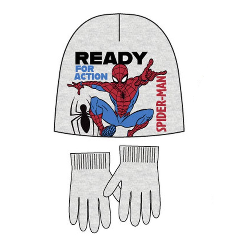 Spiderman Action children's hat + glove set 54 cm