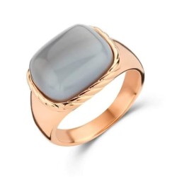 Victoria Rose gold colored stone ring