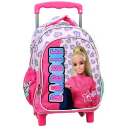 Sac à dos à roulettes Barbie Love pour maternelle, sac de 30 cm