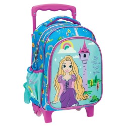 Sac à dos à roulettes pour maternelle Disney Princess Raiponce, sac 30 cm