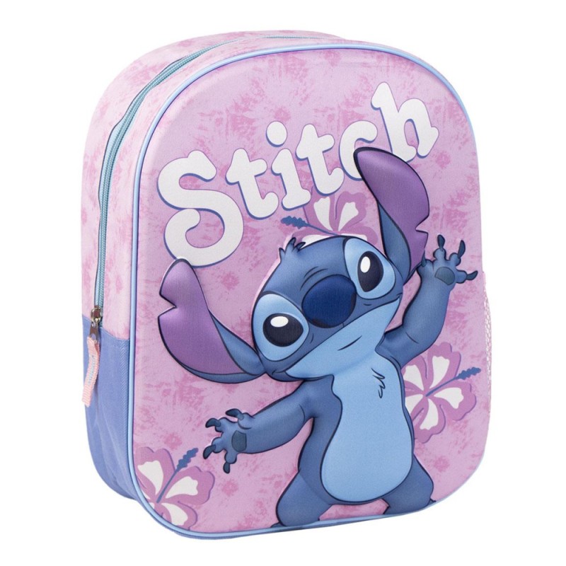 Sac à dos Disney Lilo et Stitch Hibiscus 3D, sac 31 cm