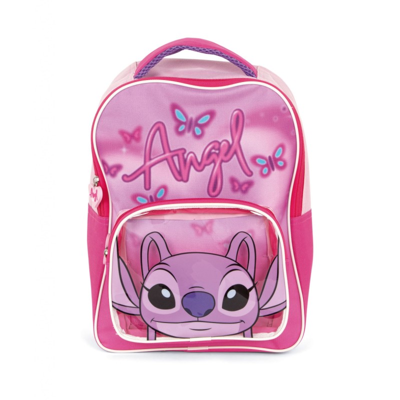 Disney Lilo and Stitch Pink Angel backpack, bag 30 cm