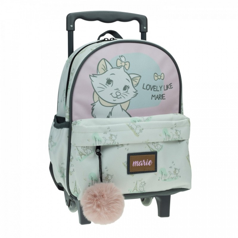 Sac à dos maternelle Disney Marie Lovely Cat à roulettes, sac 30 cm