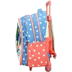 Sac d'école à roulettes Disney Minnie Boho, sac à dos 46 cm