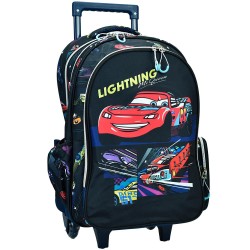 Sac d'école à roulettes Lightning Cars de Disney, sac 46 cm