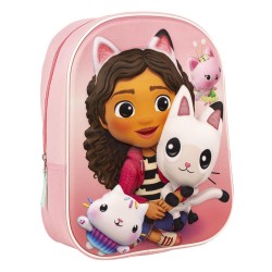 Gabby's Dollhouse Cats 3D backpack, bag 31 cm