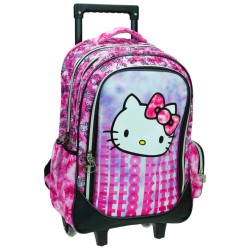 Sac d'école à roulettes Hello Kitty Good Vibes, sac 46 cm