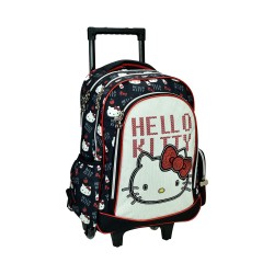 Sac d'école à roulettes Hello Kitty Heart, 46 cm