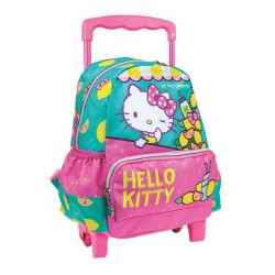 Sac à dos à roulettes pour maternelle Hello Kitty Lemon, sac 30 cm