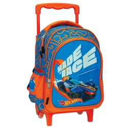 Sac à dos à roulettes pour maternelle Hot Wheels Race, sac 30 cm