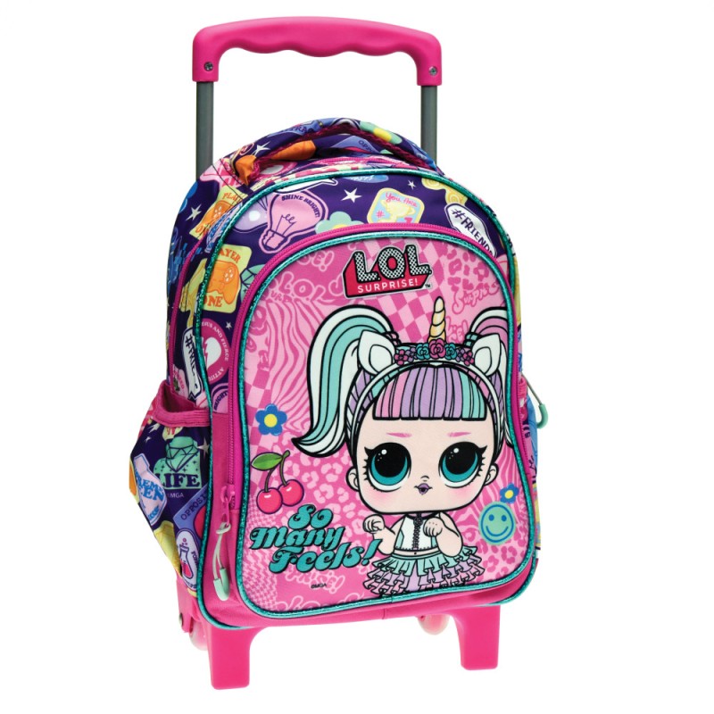 LOL Surprise Many Feels rolling kindergarten backpack, bag 30 cm