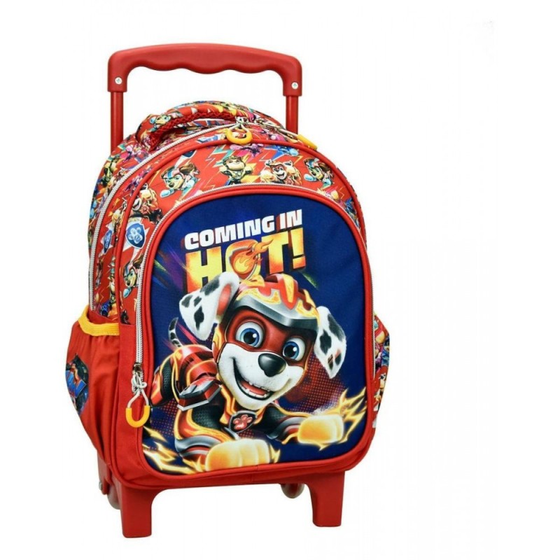 Sac à dos à roulettes pour maternelle Paw Patrol Marshall, sac 30 cm