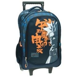 Sac d'école à roulettes Naruto Letters, sac 46 cm