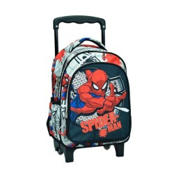 Sac à dos à roulettes Spiderman Wall pour maternelle, sac 30 cm