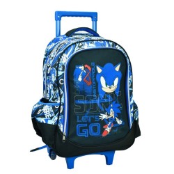 Sonic the Hedgehog Go Fast Sonic the Hedgehog Rolling School Bag, 46 cm