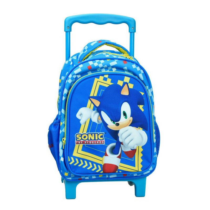 Sac à dos à roulettes pour maternelle Sonic the Hedgehog Rush Sonic the Hedgehog, sac de 30 cm