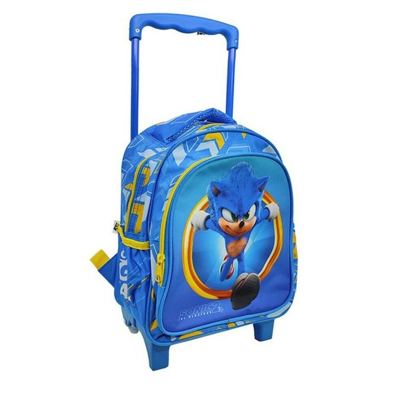 Sac à dos à roulettes Sonic the Hedgehog Speed Sonic the Hedgehog pour maternelle, sac 30 cm