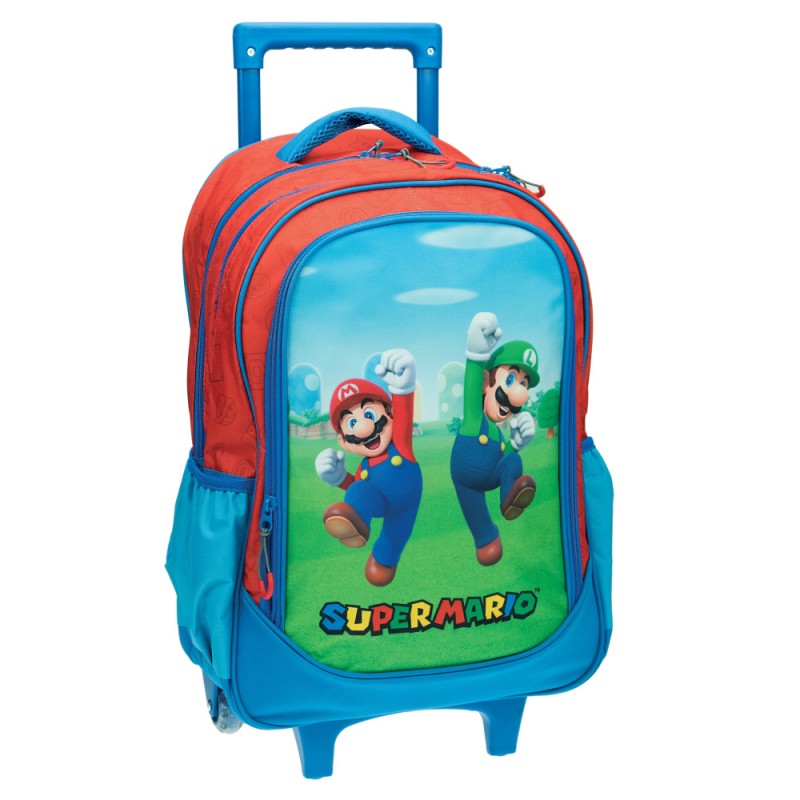 Cartable à roulettes Super Mario Jump, sac 46 cm