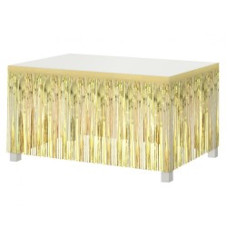 Party B&C Light Gold Gold Table Decoration 300 cm