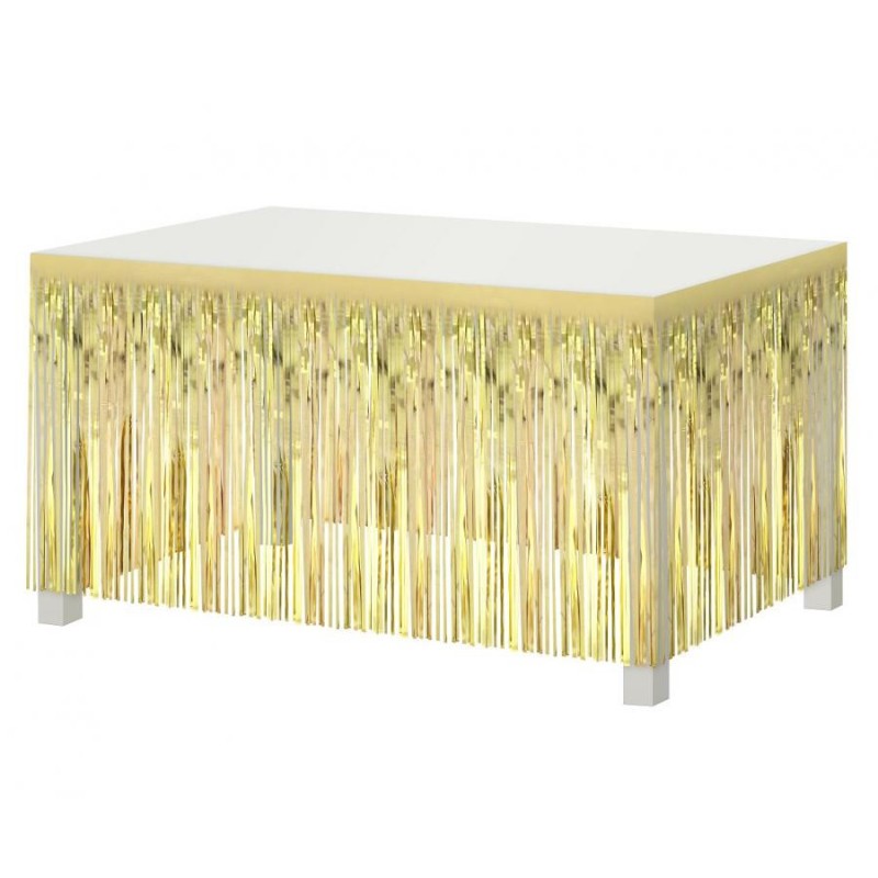 Party B&C Light Gold Gold Table Decoration 300 cm