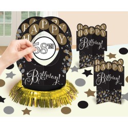 Happy Birthday Happy Birthday Gold Table Decoration Set 28 pcs