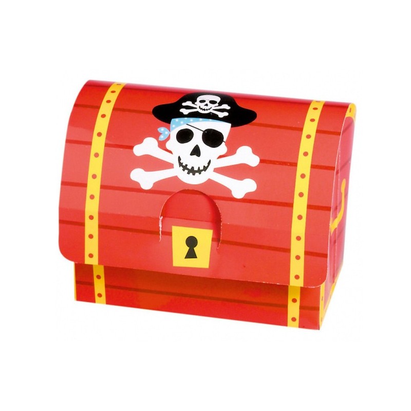 Pirate treasure chest set of 8