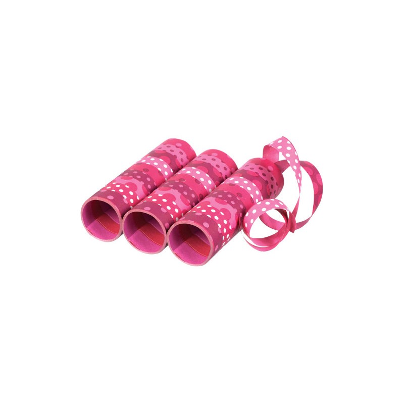 Colour Pink Streamer Pack of 3