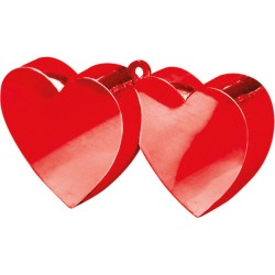 Wedding Red, Double Heart Balloon, Weight