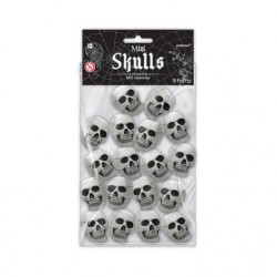 Halloween Skulls, Mini Skull Decorations 18 pcs