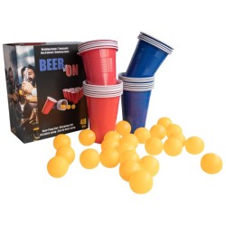 Party Beer Pong, 48-piece Drinking Game