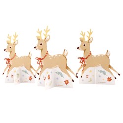 Christmas Winter Woodland Winter woodland mini table decoration set, 8 pcs