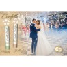 Coeurs blancs de mariage, tire-confettis en forme de cœur 30 cm