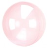 Colour Transparent Crystal Ball Dark Pink Foil Balloon 45 cm