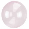 Colour Transparent Crystal Ball Light Pink Foil Balloon 45 cm