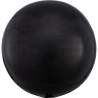 Colour Black, Black Round Foil Balloon 40 cm