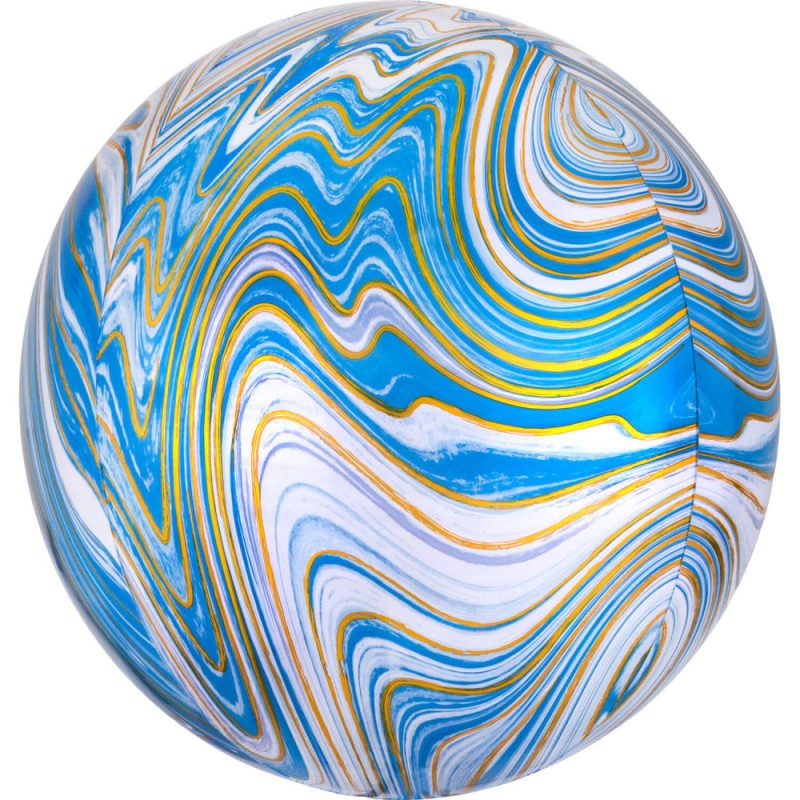 Colour Colorful, Blue Sphere Foil Balloon 40 cm